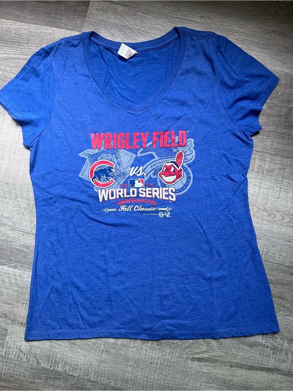 2016 MLB Cubs Indians World Series Women’s Babydoll tee Baseball Tribe